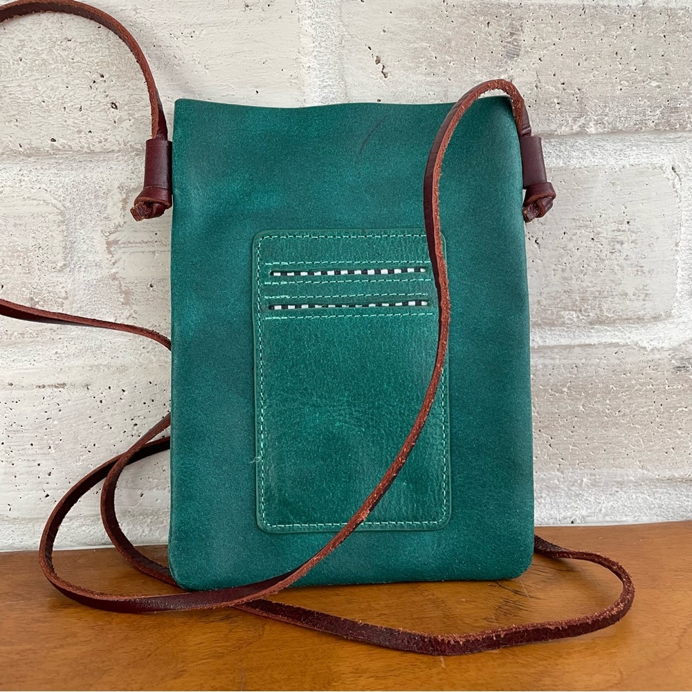 Most Wanted Teal Leather Crossbody